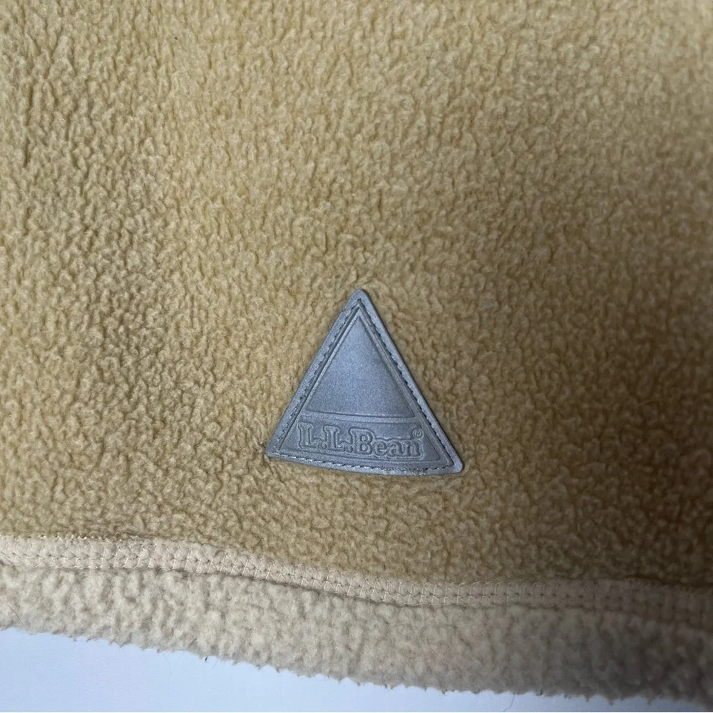 L.L Bean Full Zip Fleece Sherpa Toddler Jacket Unisex 2T Tan Pockets Cottage